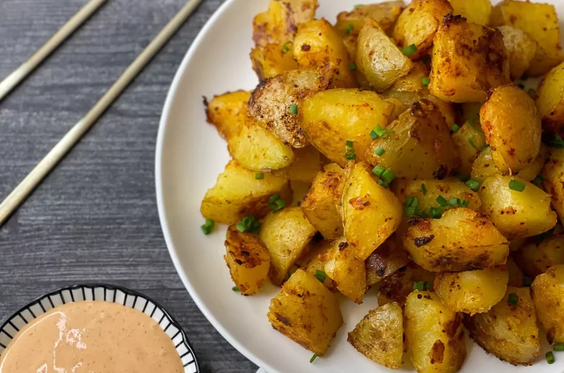 Crispy Wasian Potatoes