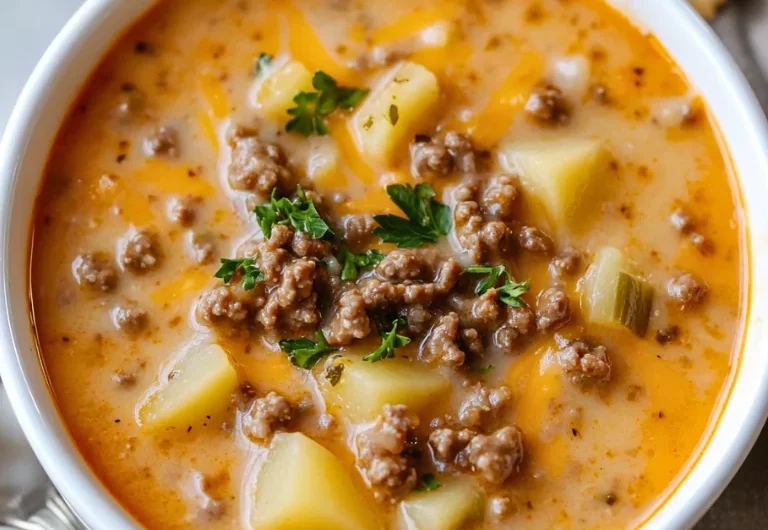 Crock Pot Hamburger Potato Soup