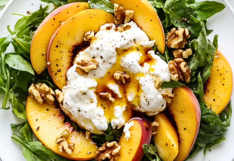 Peach Burrata Salad