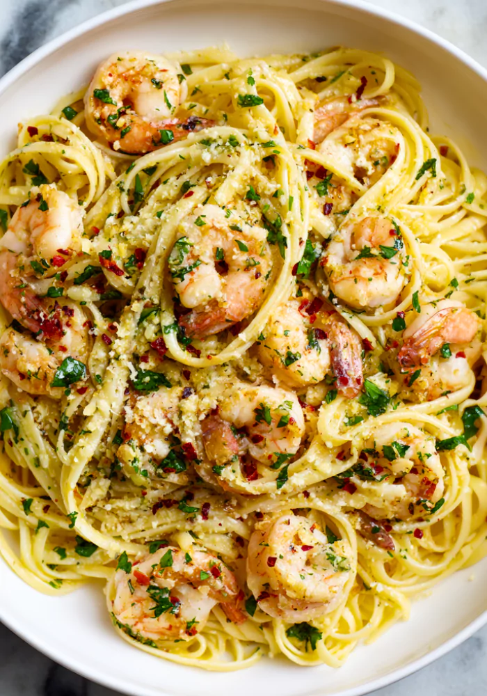 Garlic Butter Shrimp Pasta