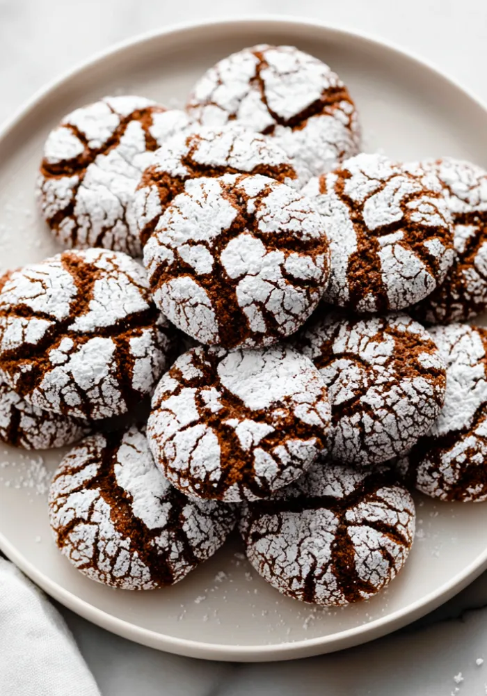 Gingerbread Crinkle Cookies