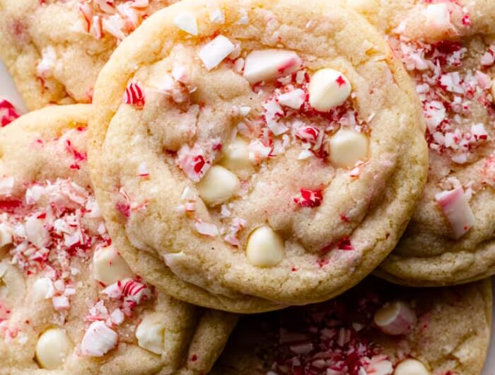 White Chocolate Peppermint Cookies