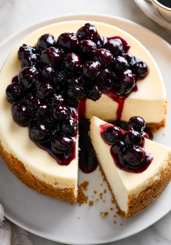Cheesecake with Berry Topping